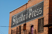 Old Sheridan Press Sign